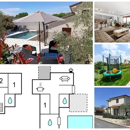Palazzon-private Pool & Garden Near Novigrad,istria Villa *